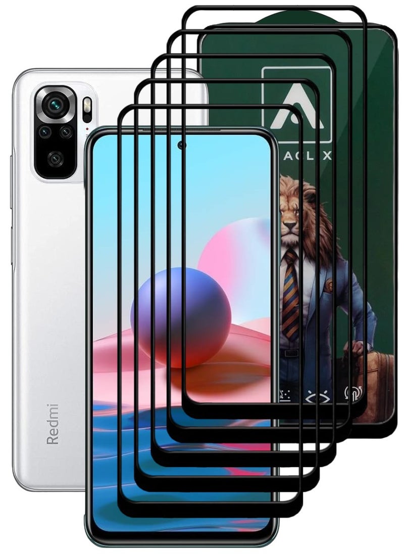 ACLIX 5 Pieces Antistatic ESD Dustproof Premium Quality High Definition Tempered Glass Screen Protector Designed For Xiaomi Redmi Note  10 - Image 1