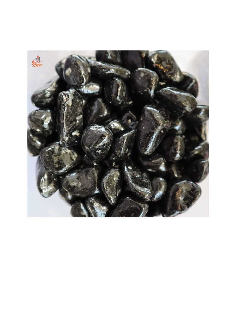 KNP Black Decorative Painted Pebbles Aquarium 10-15mm 5 kg - Image 1