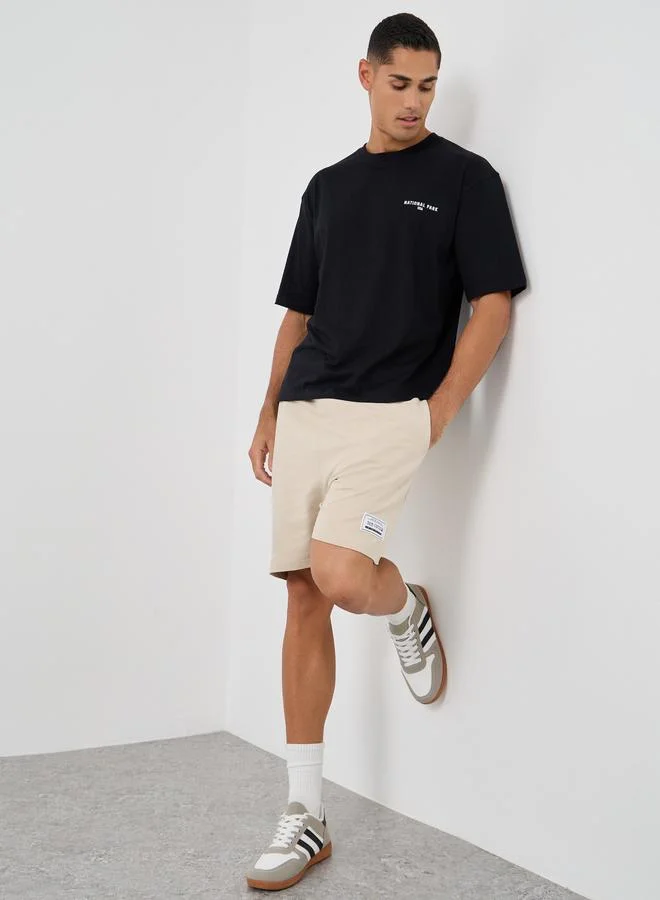 Styli Graphic Print Oversized Crew Neck T-Shirt