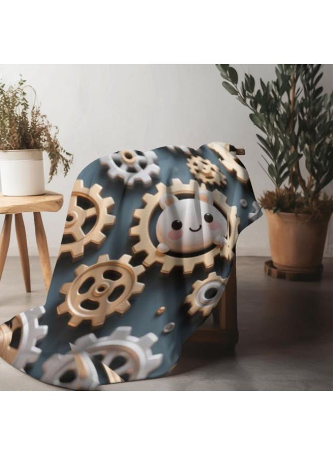 عام بطانية رقيقة من الفانيلا الكرتونية للأطفال والرضع (دافئة ومريحة، ومناسبة للنوم والألعاب) 70 سم * 100 سم - Image 4