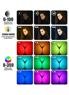 Ulanzi ULANZI VL120 RGB Video Light, Pocket LED On-Camera Video Lights, Built-in 3100mAh Rechargeable Battery, 360 Full Color 20 Light Effects, CRI≥95 2500-9000K LED Panels for Photography Vlogging  - Image 2