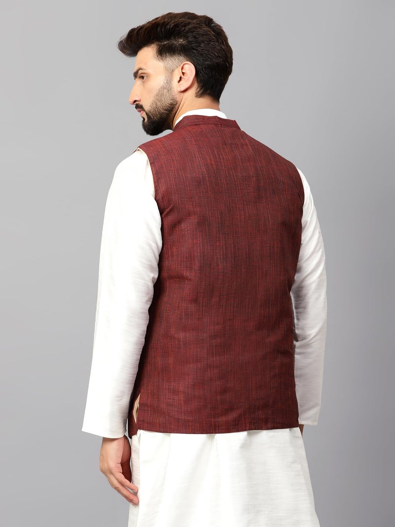 LATEST CHIKAN Men's Traditional Cotton Nehru Jacket/Waistcoat,42 - Image 5
