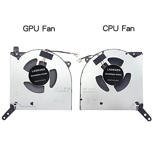 LAOKOEN New Replacement Cooling Fans for Lenovo Legion 5 Pro 16ACH6H R9000P 2021H RTX3060 RTX3070 Model Gaming Laptop Series CPU GPU Fan (4-Pin 4-Wire) 10V 0.8A FNKF DFSAL12E164860 FNKD DFSAL12E064860 - Image 3