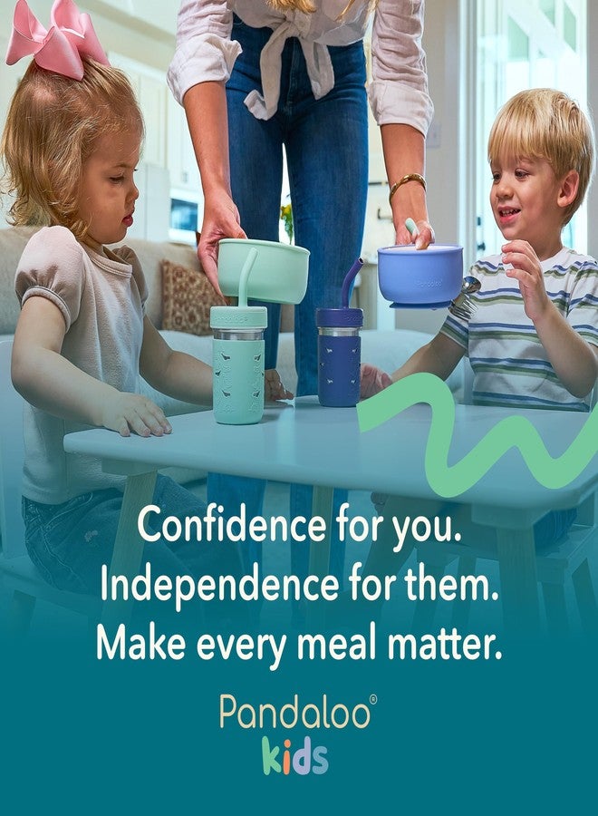 Pandaloo Kids Silverware with Soft Silicone Handle | Toddler Fork & Spoon Set (6pcs) | Toddler Utensils | Food-Grade Silicone + Stainless Steel | Dishwasher Safe | Encourages Independent Eating - Image 5