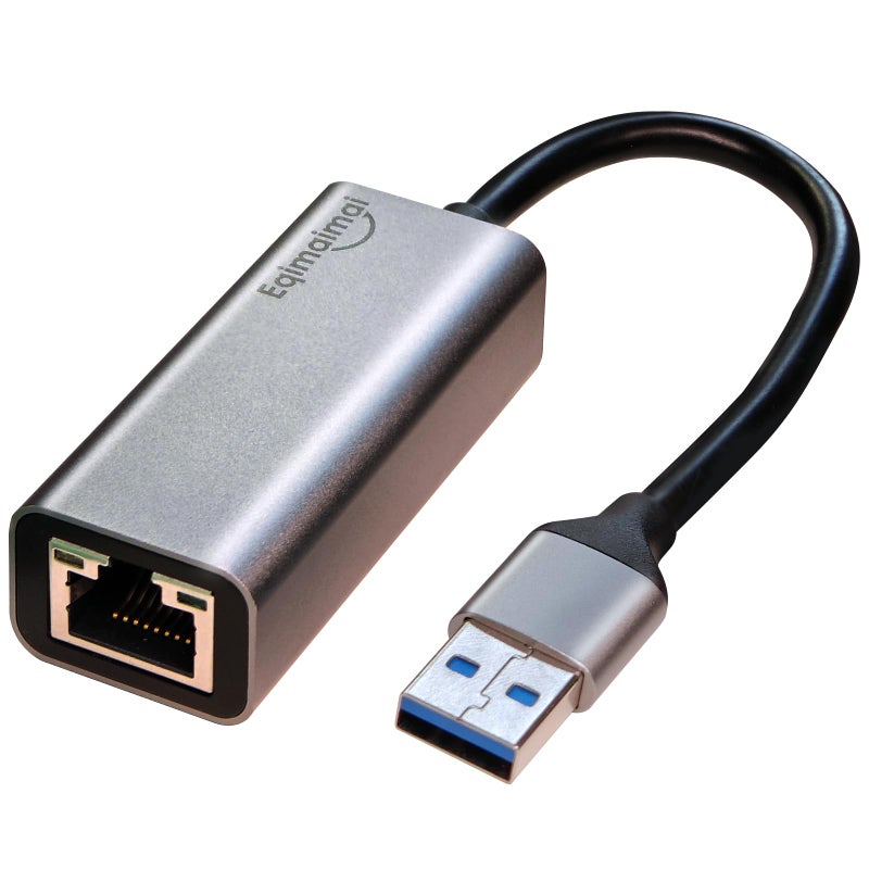 eqimaimai USB A to ethernet Adapterï¼ŒUSB 3.0 Gigabit to ethernet Adapter Compatibility 100/1000MBPS,Compatible with Windows, Mac OS, Linux, PC, Laptops, and More - Image 1