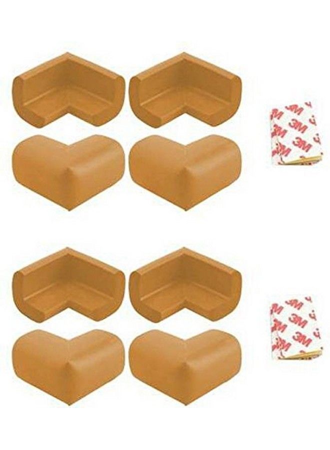 Kuhu Creations Premium Baby Kids Safety Corner Edge Cushion Protector Guard. (8 Units Wooden Brown) - Image 2