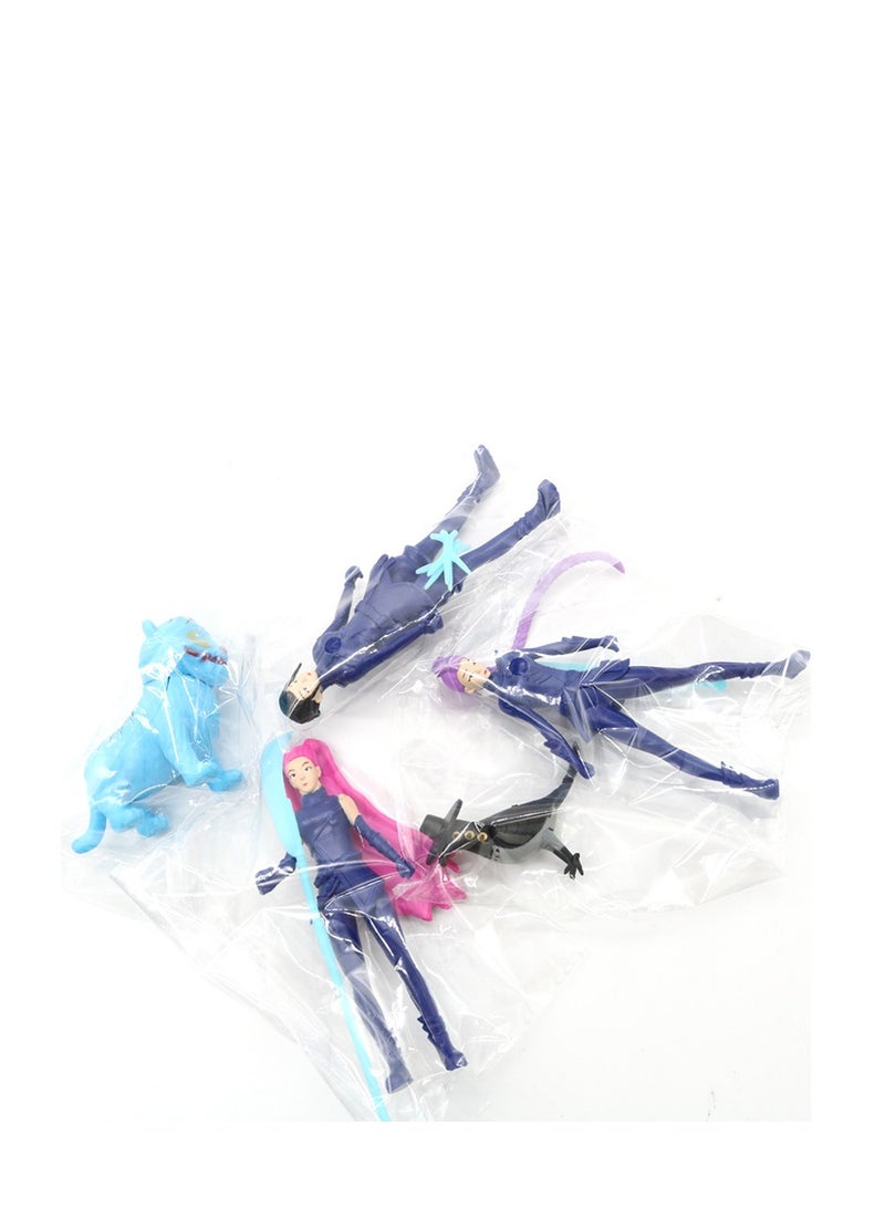 Y&D 5 Pcs kpop hunters Action Figure Toys For Fans  Series Figures Model Birthday Cake Toppers - Image 2