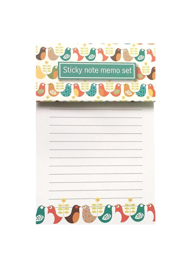 روكو مجموعة ملاحظات عصرية ذاتية اللصق مجموعة ملاحظات Birds75