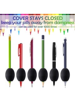 Outus 12 Pieces Egg Pen Pencil Holder Kids Egg Handwriting Grips Pen Stylus Foam Grips Writing Aid Soft Cushioned Foam For Handwriting Drawing Student Right Or Left Handed Use(Black)  - Image 5