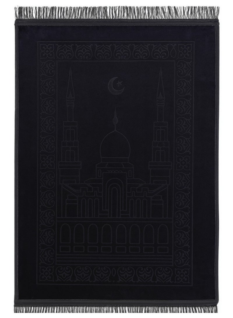 Fabienne 6-Piece Prayer Mats 80x120cm Multicolor Combo Prayer Rug Set Large Size Thick Padded Premium Comfort Plush Velvet Top Layer Anti-Slip Islamic Sajadah Set - Image 4