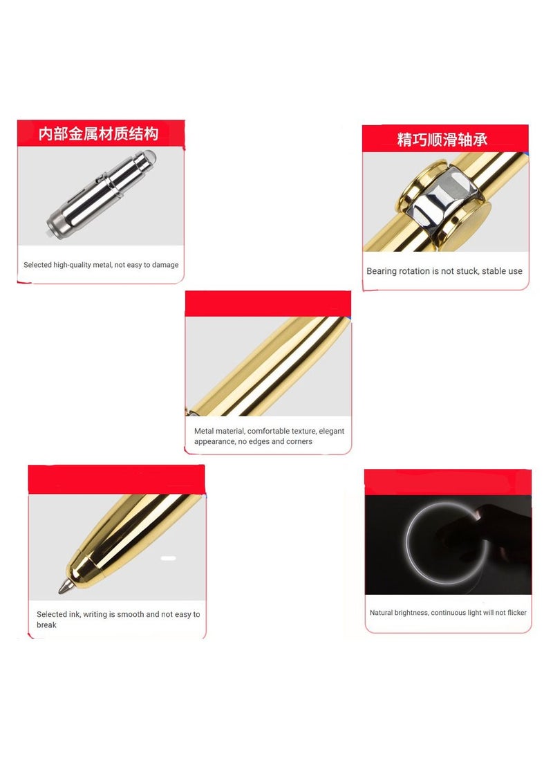 MissTiara - Lighted Multifunction Fingertip Gyro Ballpoint Pen with 10 Refills - Image 1