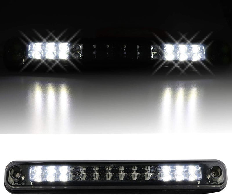 Tresound 3rd Third Brake Light for Chevy/for GMC C1500 C2500 K1500 K2500 Silverado Blazer 88-99 LED Cargo Lamp High Mount Stop light (Chrome Housing Smoked Lens) - Image 2