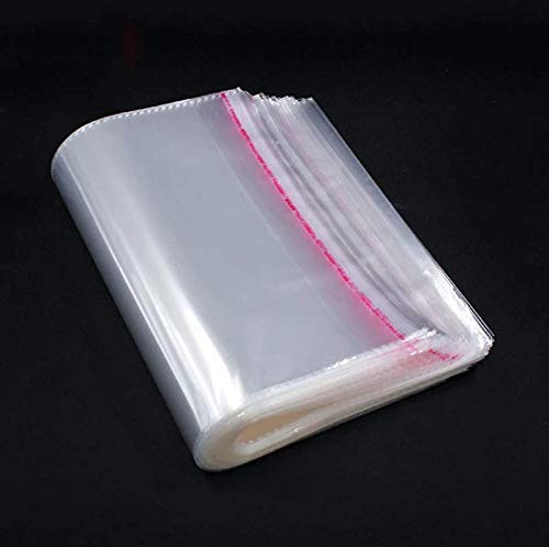 Plastic Transparent Poly Bags For Packing Saree Cloth Sealable Used For Saree Packing Shirts Packing Etc Bopp Poly Bags Self Adhesive10010X14 16 Inches 02 Cm Multicolor - Image 4