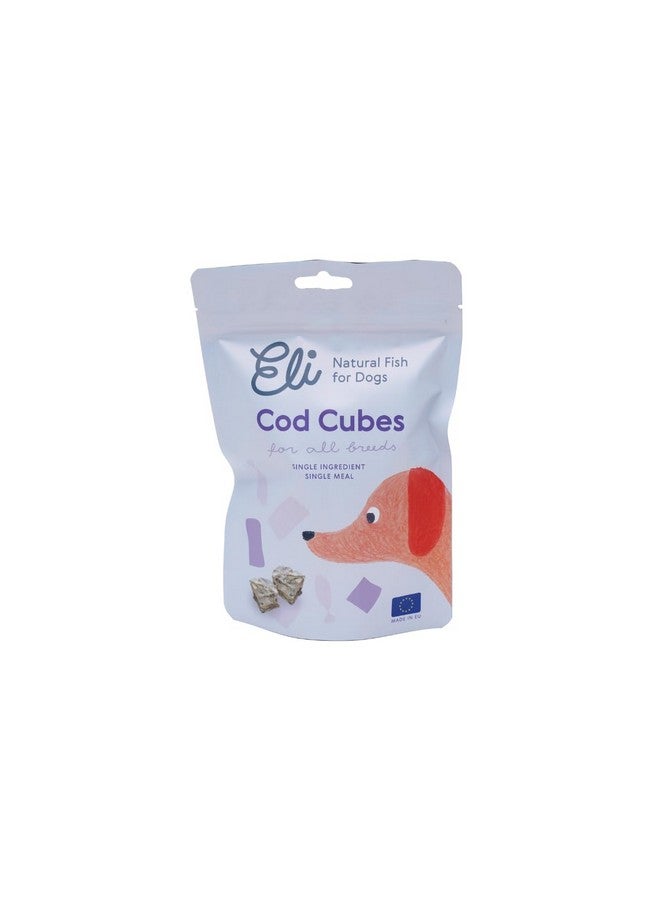 Eli Cod Skin Cubes 3 oz - Naturals Premium Dog Treats, Fish Skin Dental Treats, Rich in Protein & Omega 3, Low in Fat, Grain Free, Single Ingredient, Crispy, Hypoallergenic, Gluten Free, Air Dried - Image 2