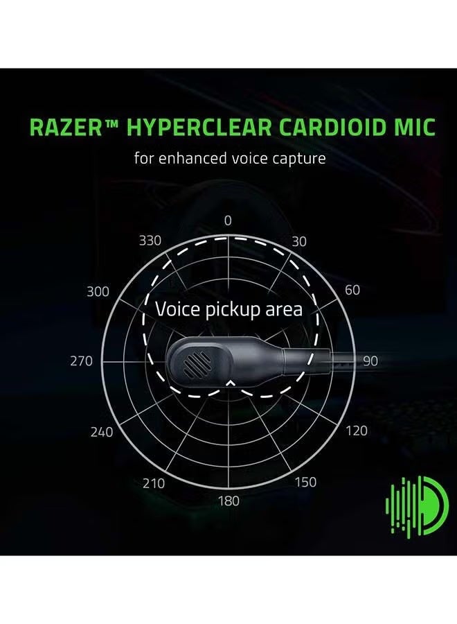 RAZER BlackShark V2 X Gaming Headset: 7.1 Surround Sound, 50mm Drivers, Memory Foam Cushion, for PC, PS4, PS5, Switch, Xbox One, Xbox Series X|S, Mobile, 3.5mm Audio Jack, Classic Black - Image 3