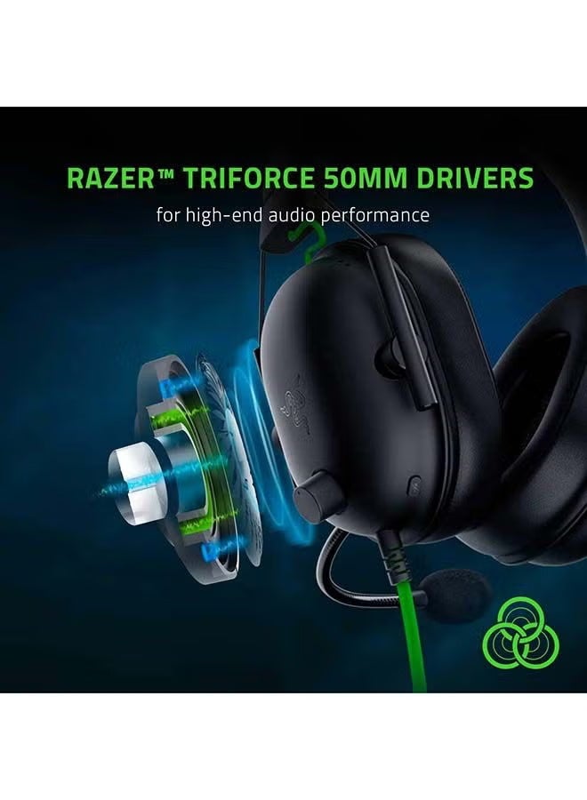 RAZER BlackShark V2 X Gaming Headset: 7.1 Surround Sound, 50mm Drivers, Memory Foam Cushion, for PC, PS4, PS5, Switch, Xbox One, Xbox Series X|S, Mobile, 3.5mm Audio Jack, Classic Black - Image 2