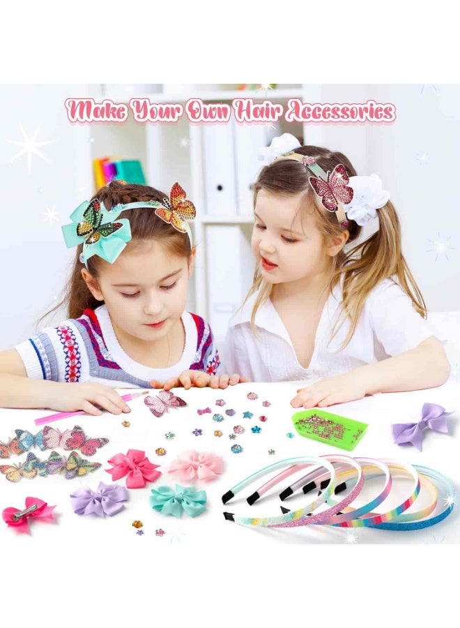 ميتوي 75 + قطعة عقال صنع عدة ، لتقوم بها بنفسك الماس العصابات و إكسسوارات الشعر مجموعة ألعاب للأطفال العمر 5 6 7 8 9 10+ سنة - Image 5