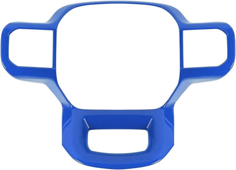 Keptrim Steering Wheel Cover Trim for 2021 2022 2023 2024 2025 Ford F150, for 2023-2025 F250 F350 Super Duty, for 2022-2025 Expedition, ABS Blue, 1pc - Image 1