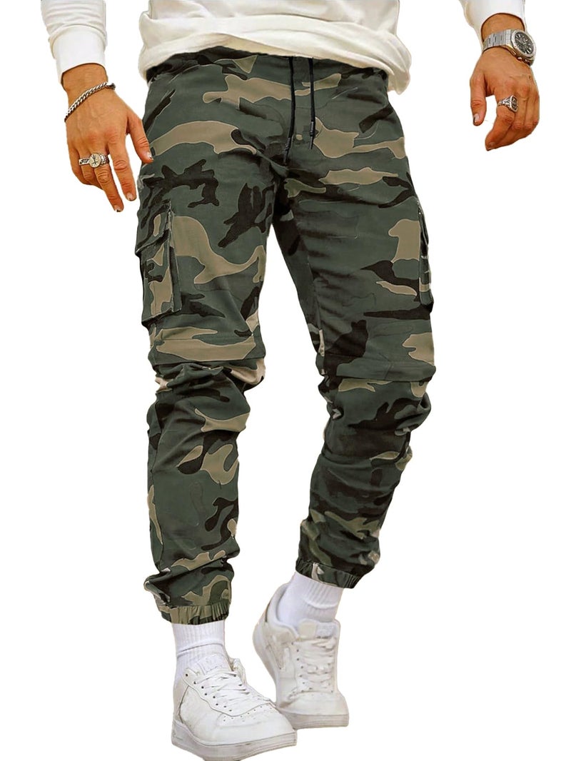 TAGDO® Men's Camouflage Cargo Pants | Men Casual Trouser (Army-Pant-2045-Mahendi-32) - Image 4