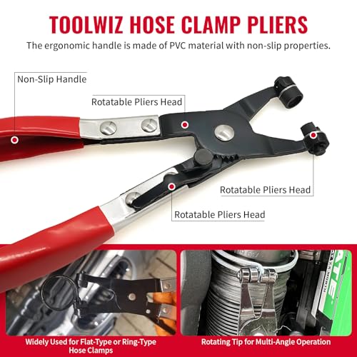 RUITONDA CV Joint Boot Clamp Pliers Hose Clamp Pliers ATV CV Axle Boot Clamp Pliers Clic-R Type Pliers Tool Set for Most Car - Image 3