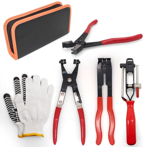 RUITONDA CV Joint Boot Clamp Pliers Hose Clamp Pliers ATV CV Axle Boot Clamp Pliers Clic-R Type Pliers Tool Set for Most Car - Image 1