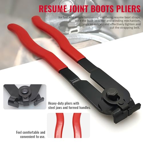RUITONDA CV Joint Boot Clamp Pliers Hose Clamp Pliers ATV CV Axle Boot Clamp Pliers Clic-R Type Pliers Tool Set for Most Car - Image 5