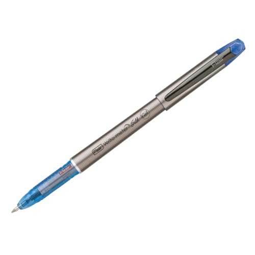 FLAIR Writometer Silk Gel Pen | Gunmetal Finish Clip & Stylish Matte Finish Body | Our Longest Writing Pens | Ensures Smoothness & Durability | Blue Ink, Pack of 5 - Image 2