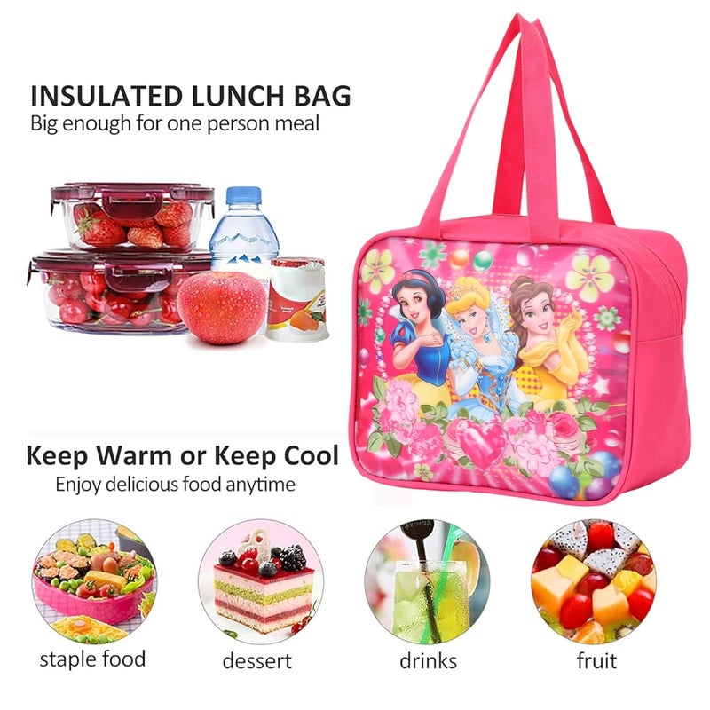 SPEND حقيبة غداء للأطفال - حقيبة غداء مدرسية متينة وخفيفة الوزن مع داخلية معزولة، مقابض سهلة الحمل، وتصميم واسع | تحافظ على الطعام طازجًا للمدرسة والنزهات - Image 4