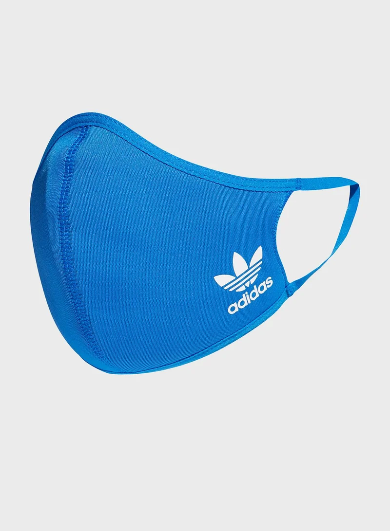 Adidas 3 Pack Logo Face Mask