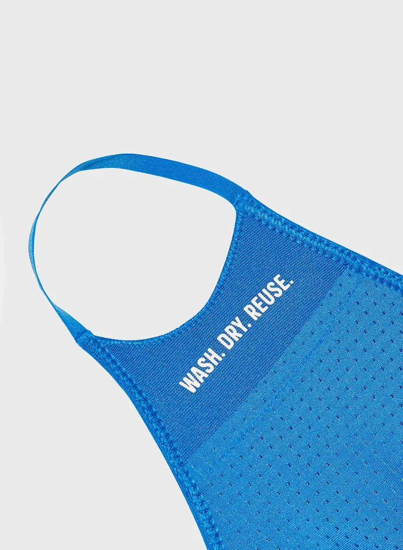 Adidas 3 Pack Logo Face Mask
