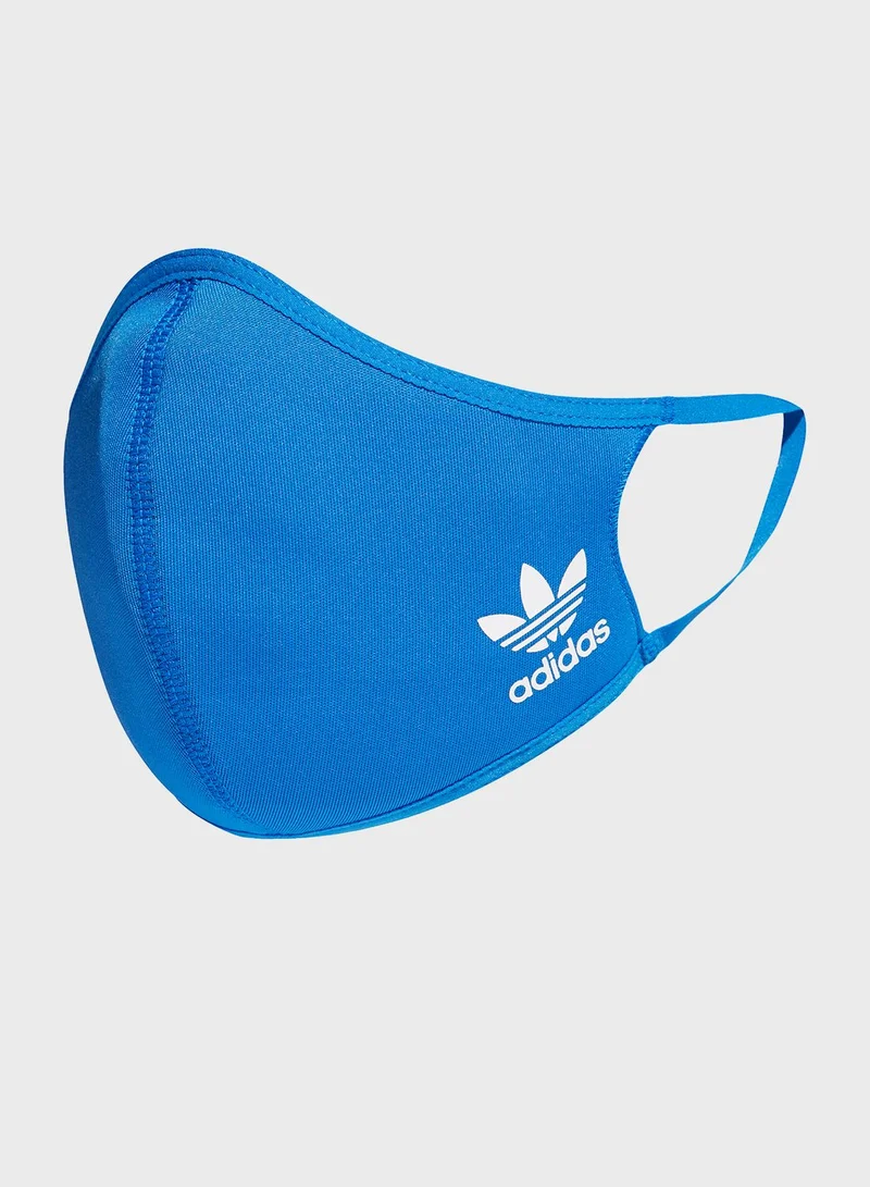Adidas 3 Pack Logo Face Mask