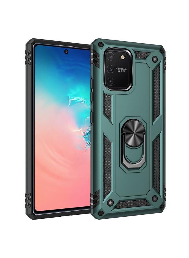 اس-توب جراب لهاتف Samsung Galaxy S10 Lite / M80s / A91 جراب واقٍ مقاوم للصدمات من مادة TPU + PC مع حامل دوار 360 درجة - Image 1