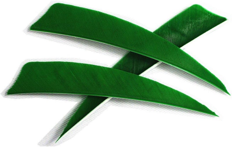 Letszhu Archery Arrows Feather Fletching 4 Inch Real Turkey Vanes for Hunting Target Shooting (25 Pack) - Image 1
