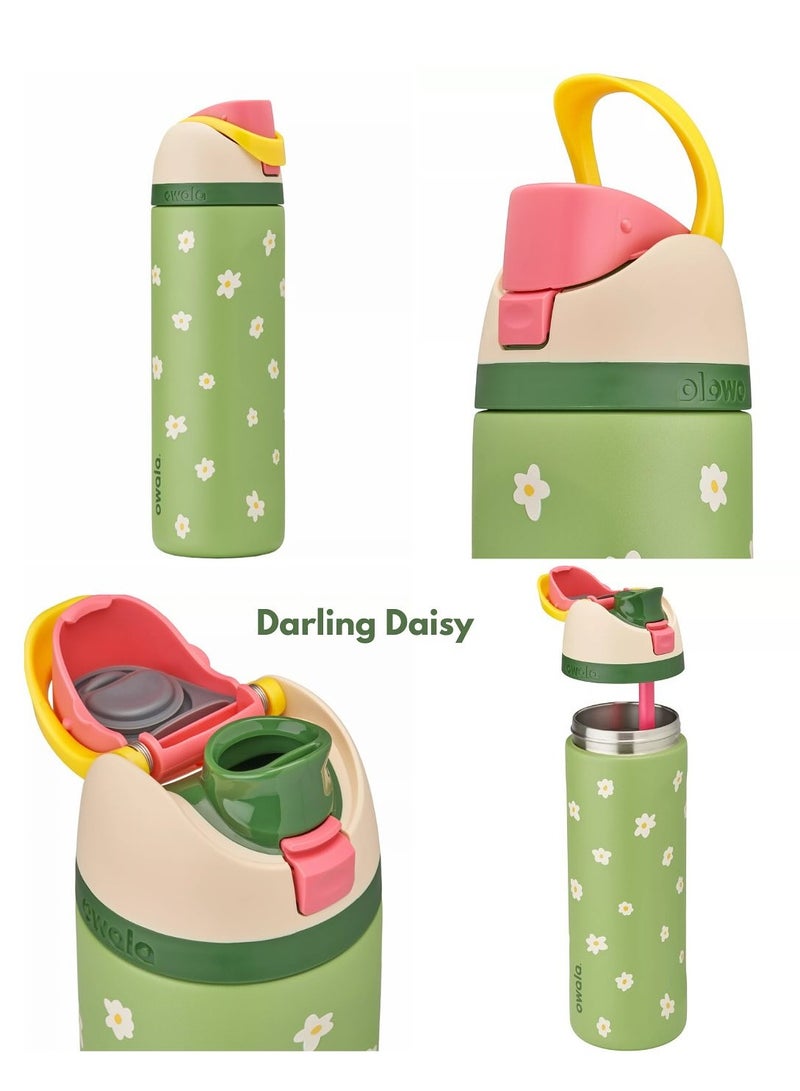 Owala Freesip Insulated Stainless Steel Water Bottle With Straw For Sports And Travel, Bpa-Free, LIMITED EDITION Darling Daisy 24OZ - Image 4