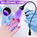 AORAEM LED Nail Lamp 3W LED Nail Portable Manicure Dryer Gel Polish Curing Light with Black Gooseneck for Gel Nails Tips USB Plug Play Nails Salon and Home DIY,Black - Image 3