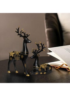 Xtore Creative Resin Golden and Black Reindeer Sculptures | Beautiful Home Decor | Lifts up Energy of Your Room (Pack of 2, Black) - pzsku/ZA766C868F23E382F6017Z/45/_/1737806481/bd205815-53e2-426a-8b04-164c571f8a75