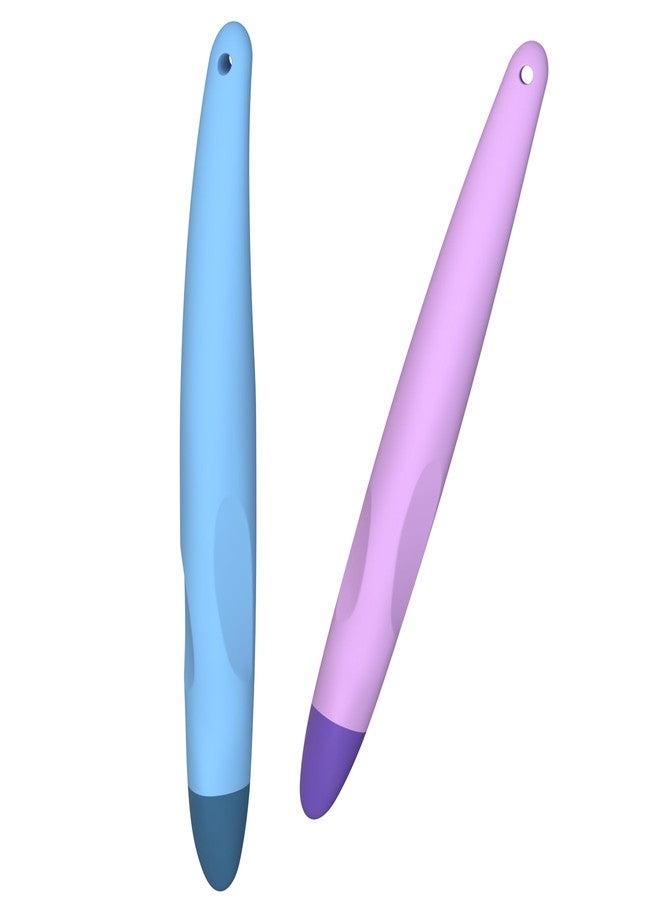 AWINNER 2 Pack Kid-Friendly Stylus Pens for Touch Screens,Tablet Stylus Pen Purple Blue Stylus Universal Touch Screen Capacitive Stylus Compatible with Kindle ipad iPhone - Image 1