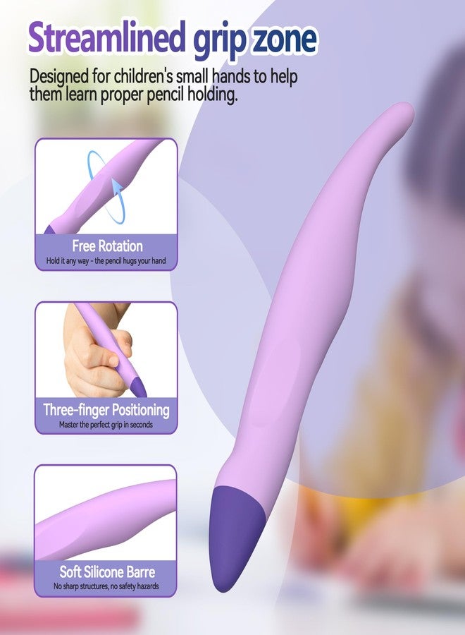 AWINNER 2 Pack Kid-Friendly Stylus Pens for Touch Screens,Tablet Stylus Pen Purple Blue Stylus Universal Touch Screen Capacitive Stylus Compatible with Kindle ipad iPhone - Image 4