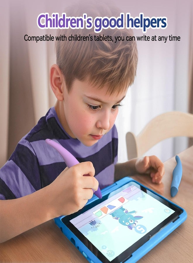 AWINNER 2 Pack Kid-Friendly Stylus Pens for Touch Screens,Tablet Stylus Pen Purple Blue Stylus Universal Touch Screen Capacitive Stylus Compatible with Kindle ipad iPhone - Image 5