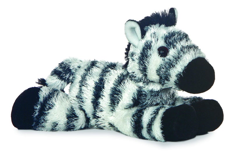Aurora Adorable Mini Flopsie Zany Stuffed Animal Mini Companions Ready for Playful Adventures for Kids All Ages Toddlers Adults and Families White 8 Inches
