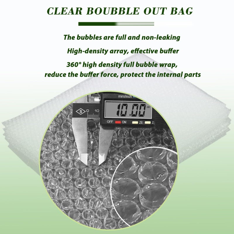 High-PQ 50 Pcs Bubble Pouch Wraps  8''X10'' Clear Bubble Out Bags For Packing  Double Walled Cushioning Bags For Shipping  Storage And Moving - Image 4