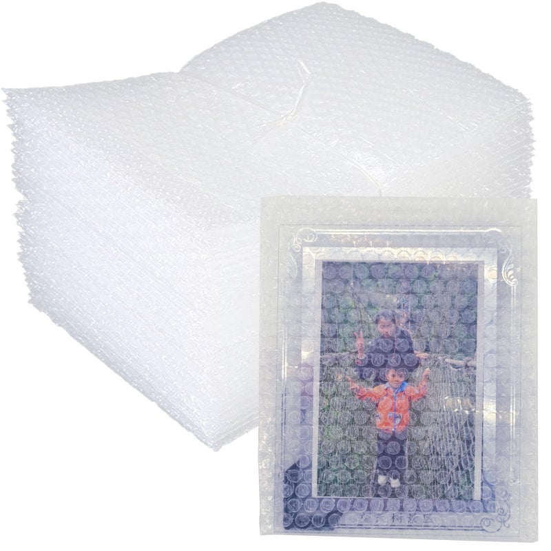 High-PQ 50 Pcs Bubble Pouch Wraps  8''X10'' Clear Bubble Out Bags For Packing  Double Walled Cushioning Bags For Shipping  Storage And Moving - Image 1