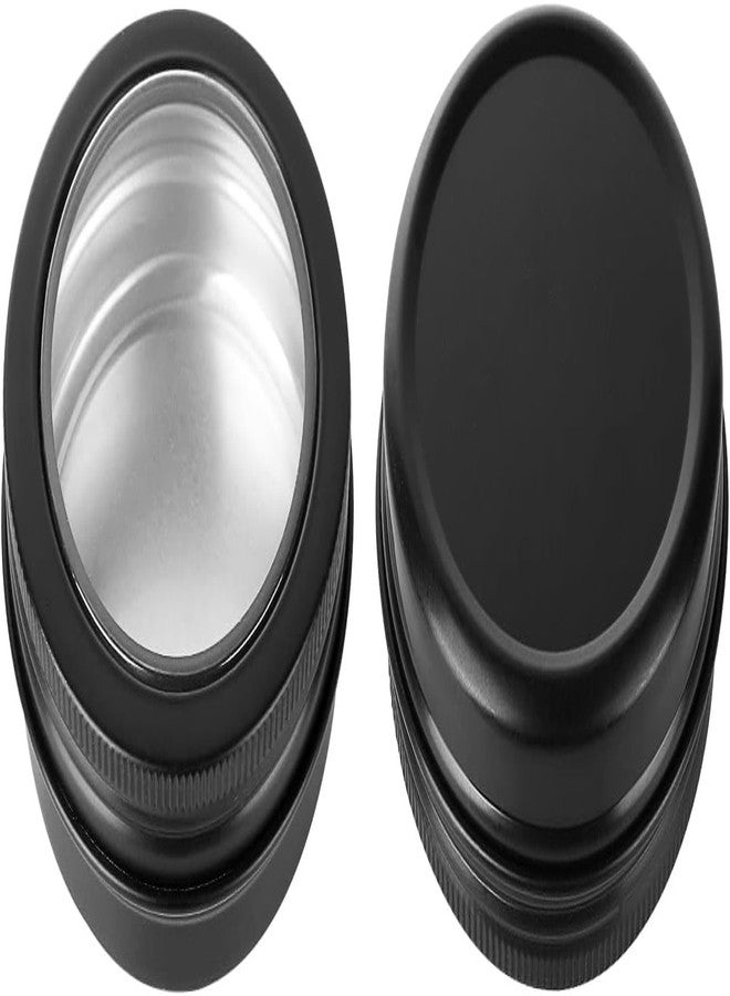 DAJAVE 30 Pack Tin with Lids 2 Oz Salve Tins, 2 Oz Metal Tin Container with Lids Empty Small Round Black Tins for Candy, Lip Balm, Candles - Image 3