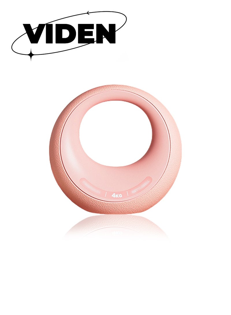 فيدين 4 كجم Kettlebell Star and Moon Kettlebell صديقة للبيئة من مادة PVC ذات هيكل ناعم Kettlebell لتشكيل الجسم وتدريبات القوة الأساسية مناسبة للمنزل والمكتب وصالة الألعاب الرياضية باللون الوردي المحترق - Image 1