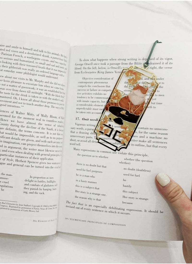 SYOSI - SYOSI Vintage Metal Bookmark, Cute Metal Cat Bookmark - Ideal Gifts for Kids, Teachers, Students, Cat Lovers and Bookworms - Image 1