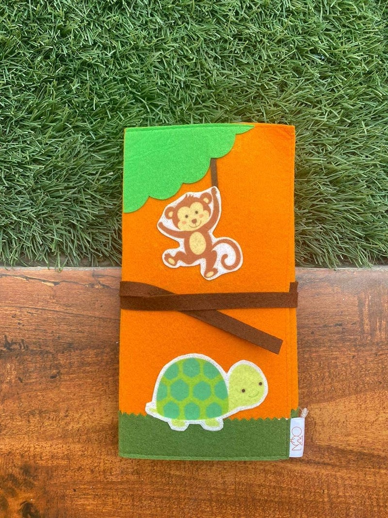 OON Art & Craft Sheet A3 Orange Color 10 Pieces Felt Sheet for Kids & Decoration - Image 3