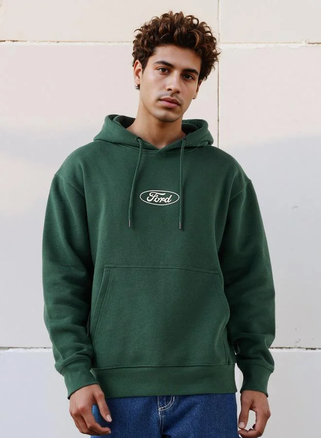 SP Characters  Men Oversized Ford Bronco Print Hoodie for Men | Best Price UAE