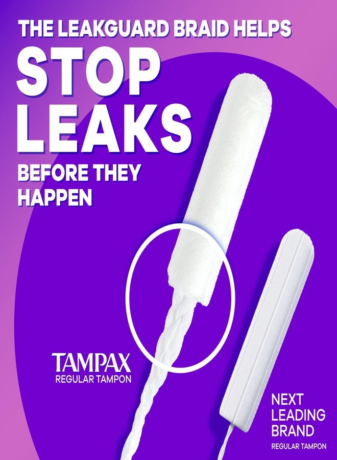Tampax Radiant Tampons, Super Plus Absorbency, with Leakguard Braid, Unscented, 14 Count - Image 3