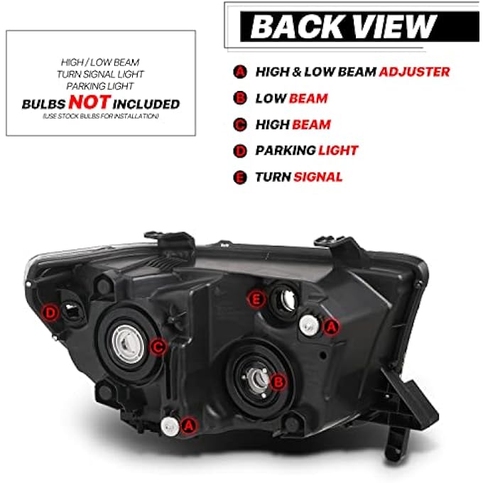 M-AUTO Chrome Headlights Assembly Compatible With Compatible With 2007 2008 2009 2010 2011 2012 2013 Toyota Tundra  08 09 10 11 12 13 14 15 16 17 Sequoia LeftRight HeadlampsCorner Lights - Image 4