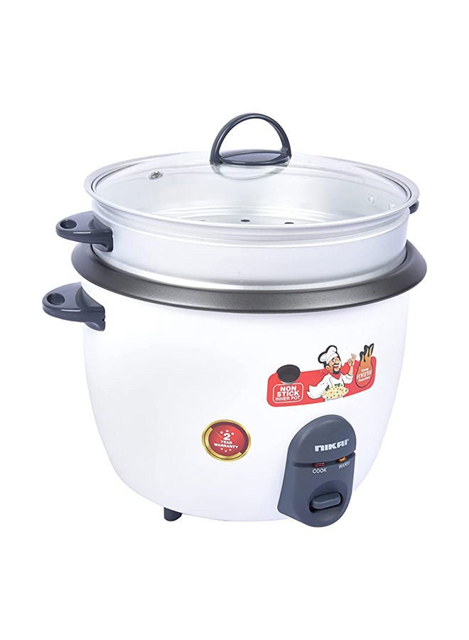 NIKAI 3-In-1 Function Rice Cooker 2.8 L 1000 W NR728 White - Image 2